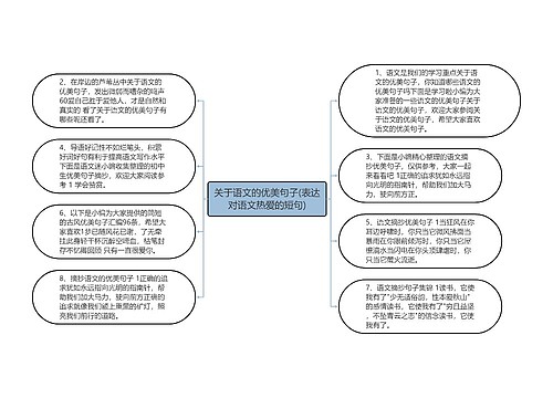 关于语文的优美句子(表达对语文热爱的短句)