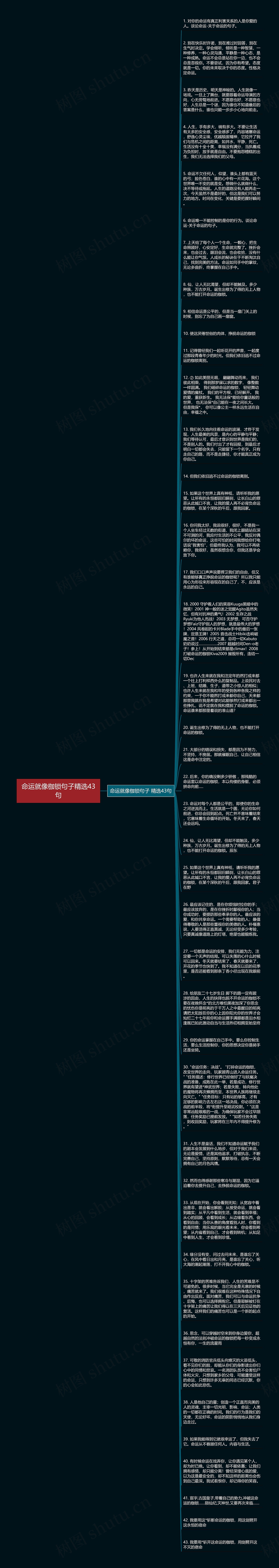 命运就像枷锁句子精选43句思维导图