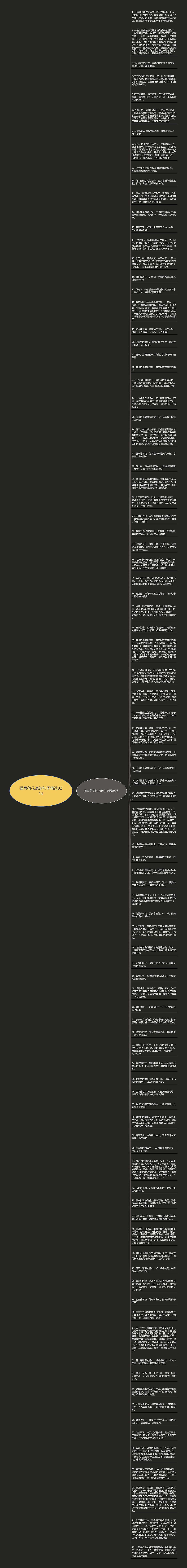 描写荷花池的句子精选92句思维导图