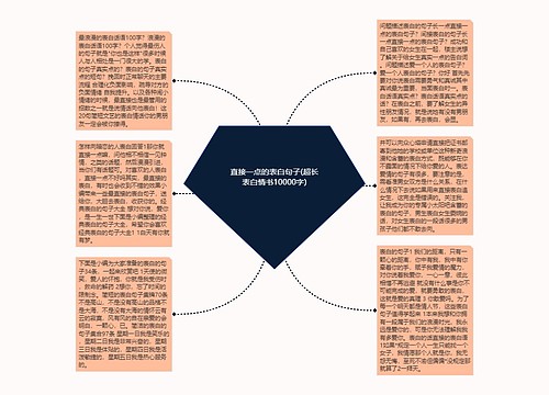 直接一点的表白句子(超长表白情书10000字)