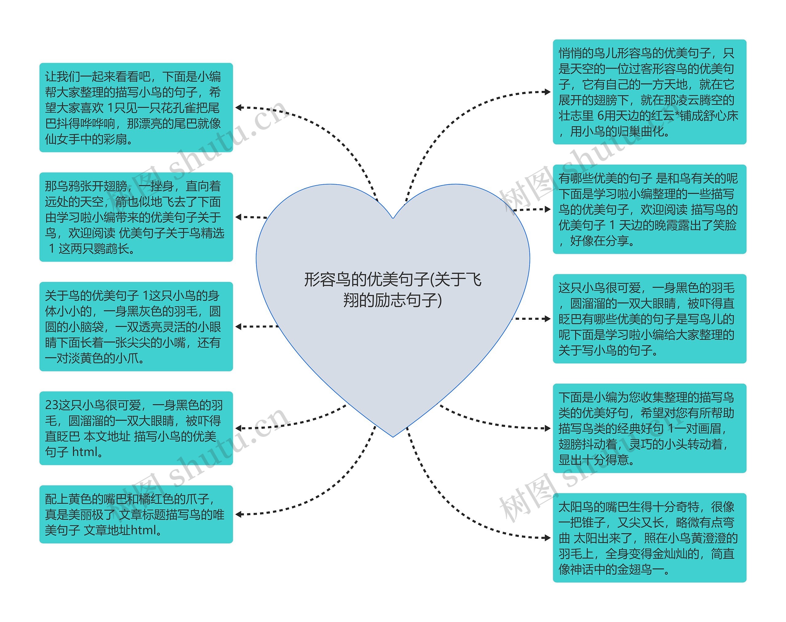 形容鸟的优美句子(关于飞翔的励志句子)思维导图