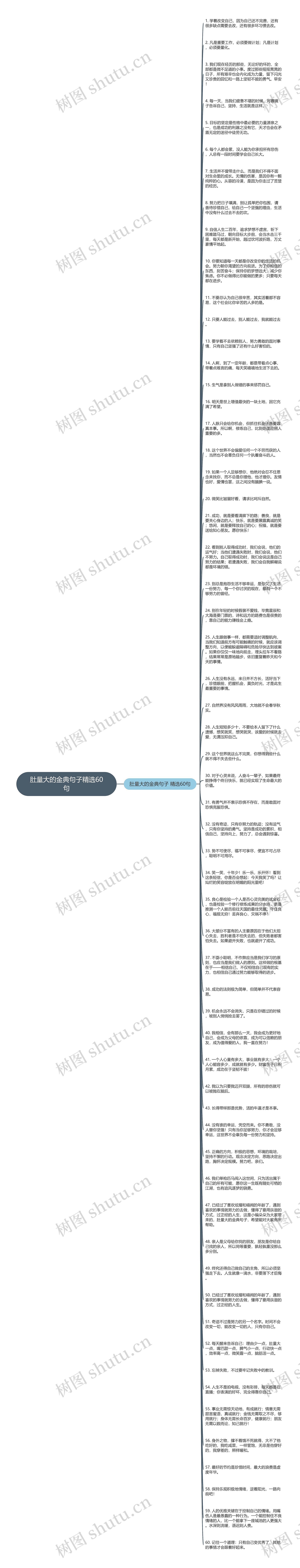 肚量大的金典句子精选60句思维导图