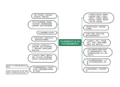 开心说说短句子大全【关于开心的说说短句子】