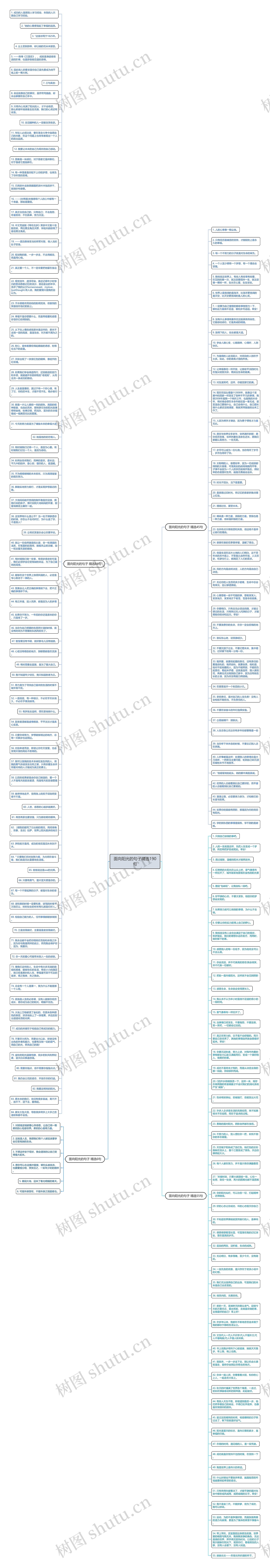 面向阳光的句子精选190句思维导图