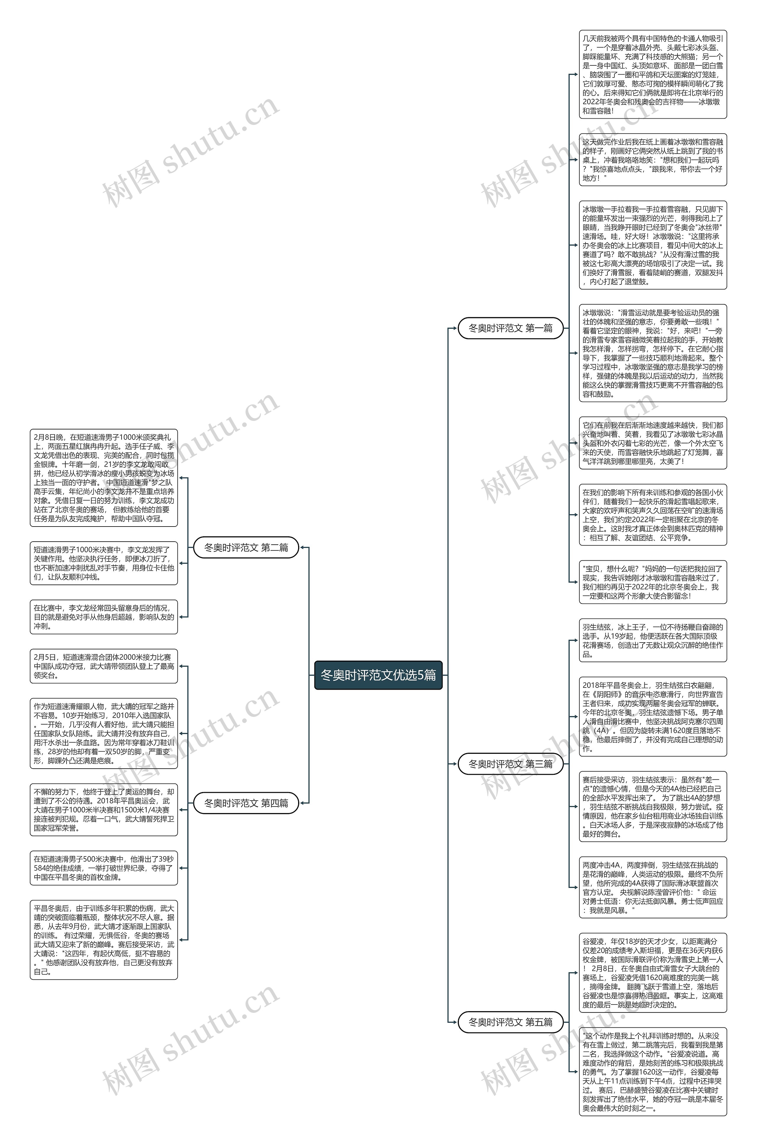 冬奥时评范文优选5篇思维导图
