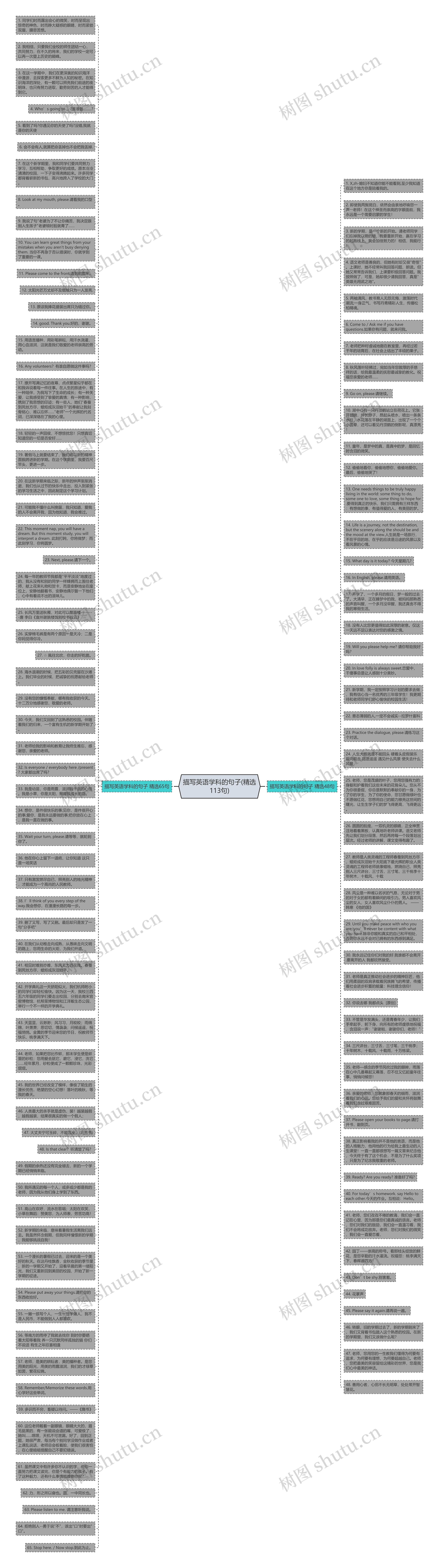 描写英语学科的句子(精选113句)思维导图