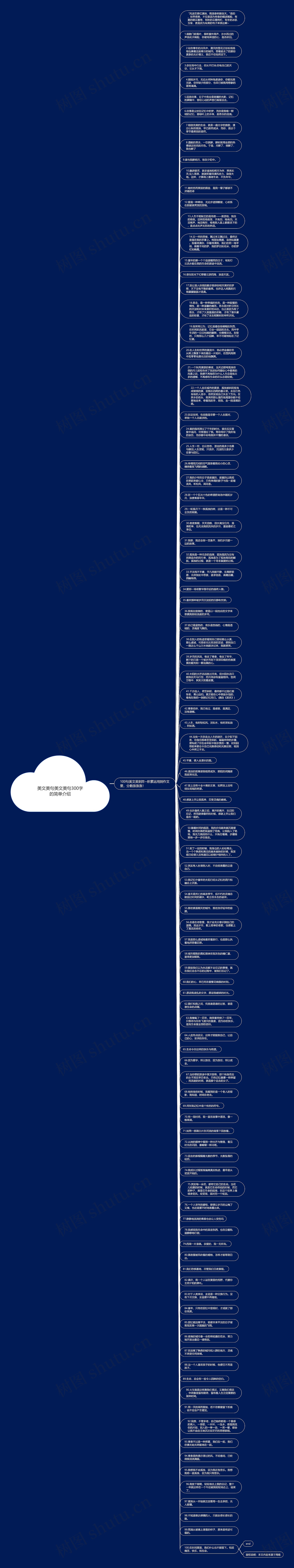 美文美句美文美句300字的简单介绍思维导图