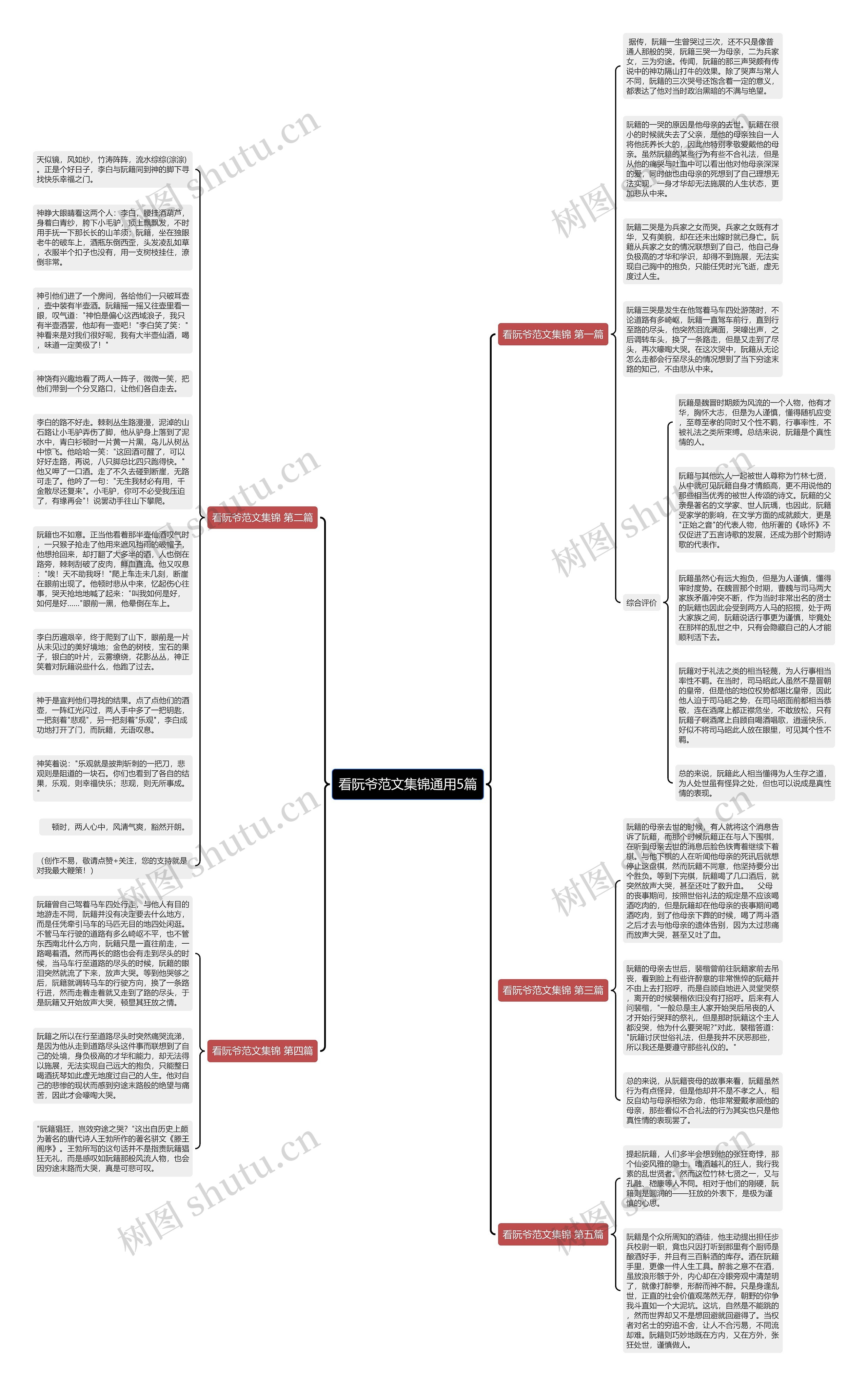 看阮爷范文集锦通用5篇思维导图
