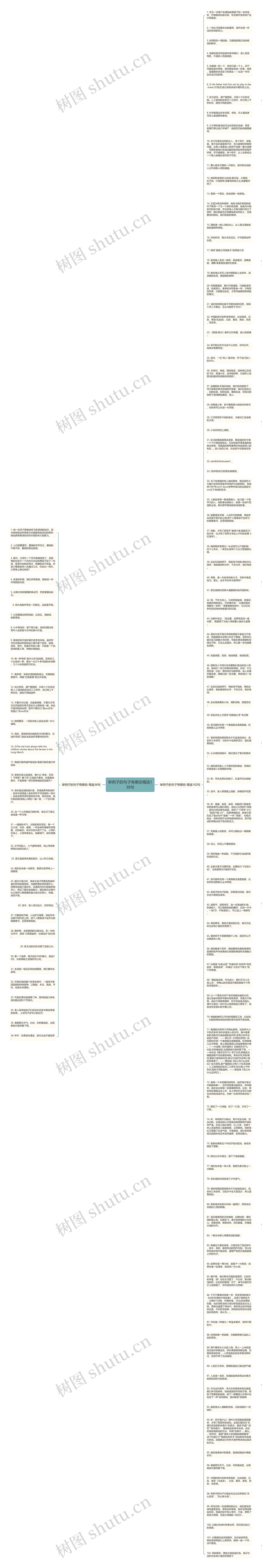 举例子的句子有哪些精选138句思维导图