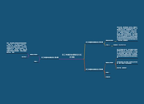 员工申请养老保险范文(汇总3篇)思维导图