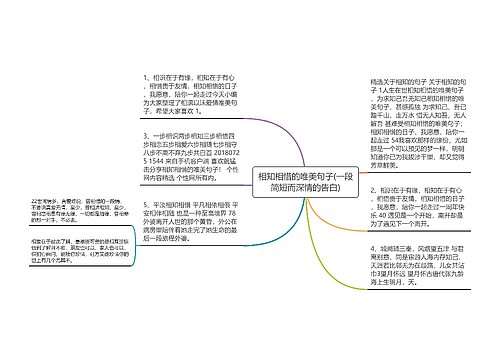 相知相惜的唯美句子(一段简短而深情的告白)