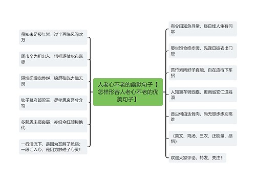 人老心不老的幽默句子【怎样形容人老心不老的优美句子】