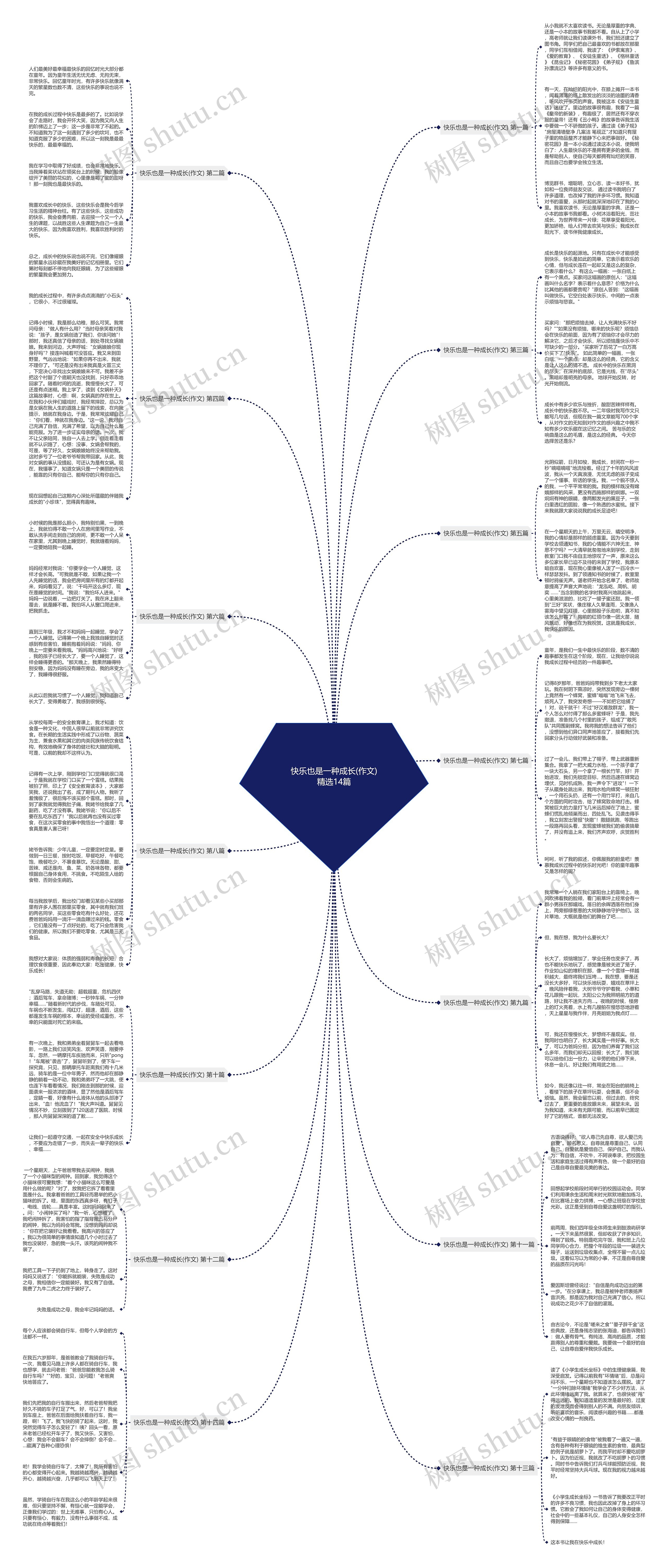 快乐也是一种成长(作文)精选14篇思维导图