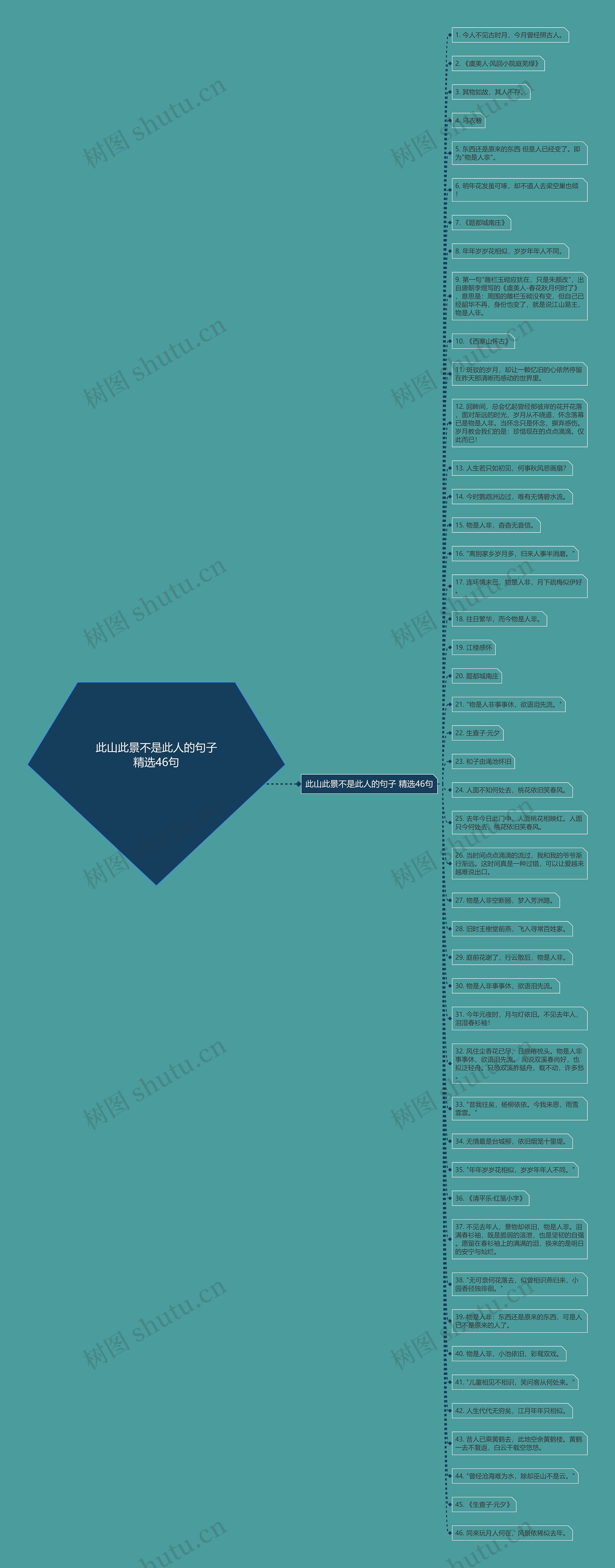 此山此景不是此人的句子精选46句思维导图