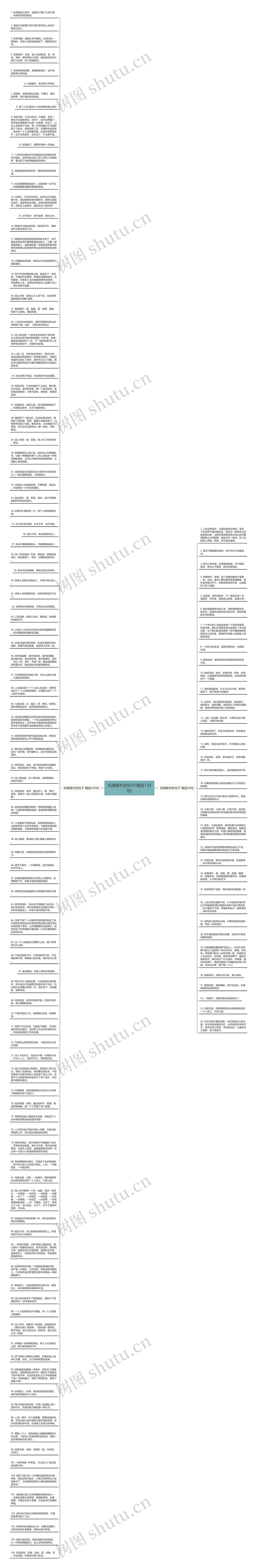 充满意外的句子(精选139句)思维导图