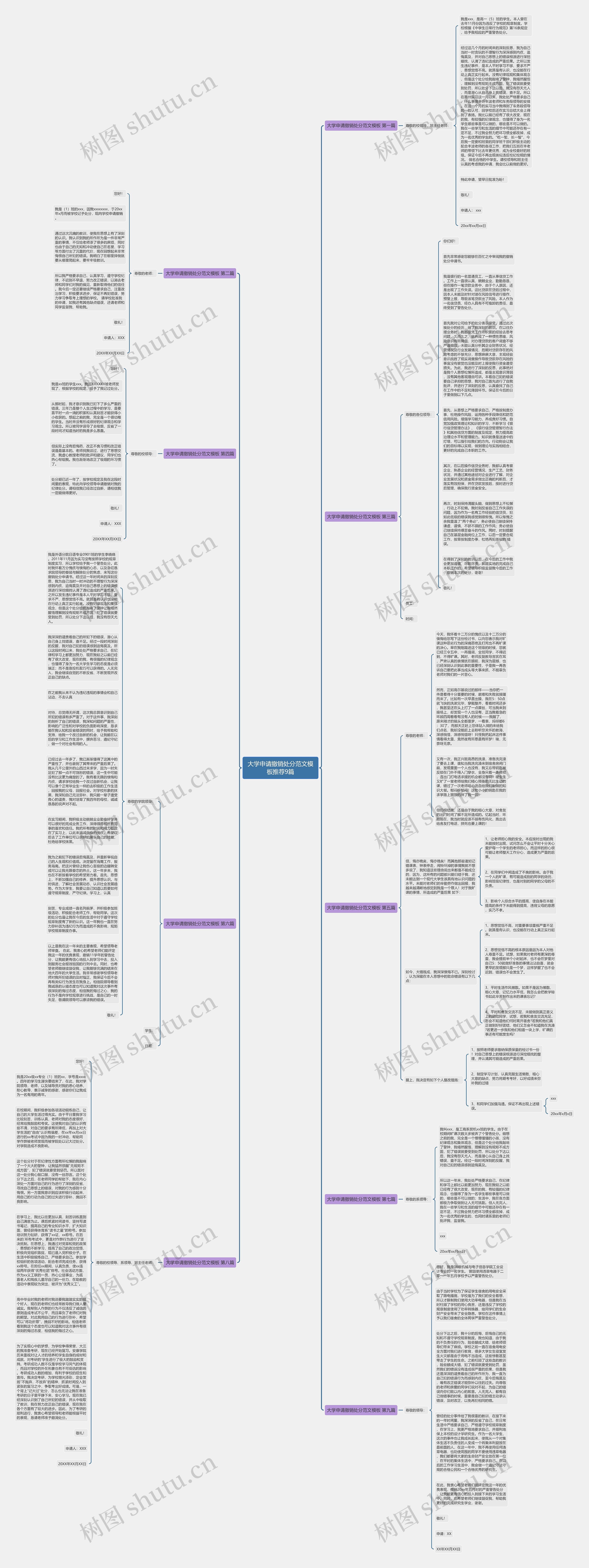 大学申请撤销处分范文推荐9篇思维导图