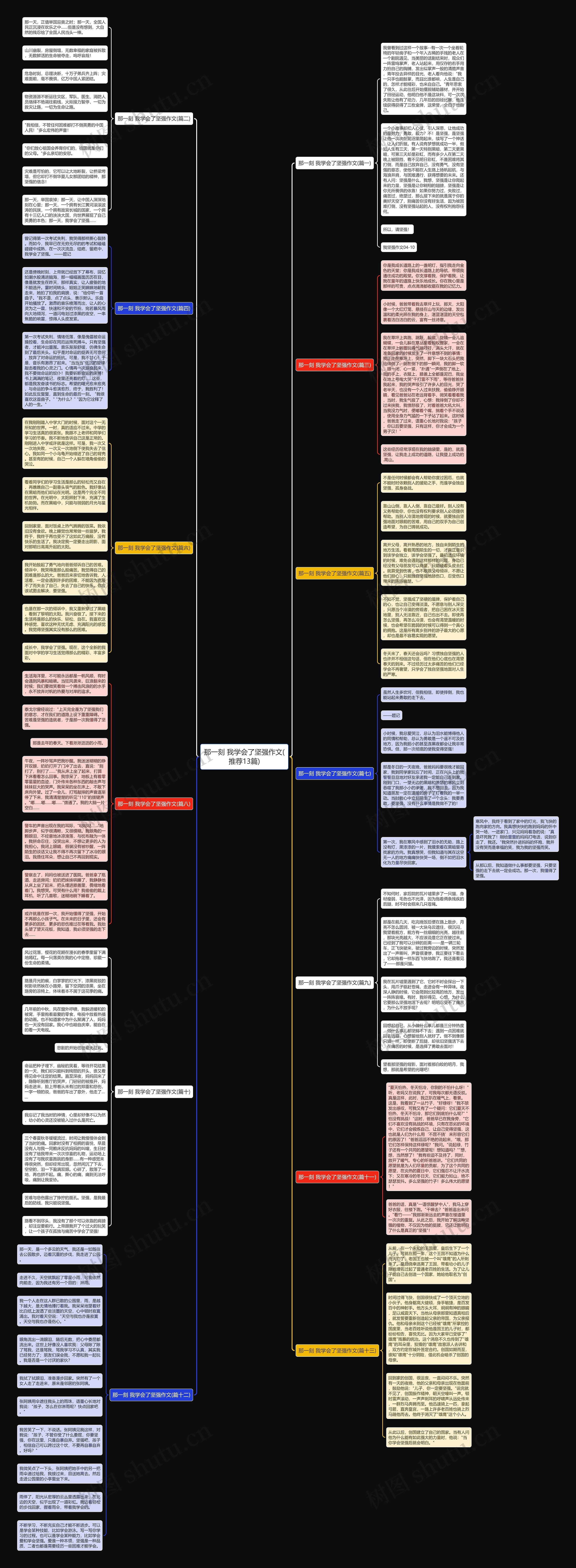 那一刻 我学会了坚强作文(推荐13篇)思维导图