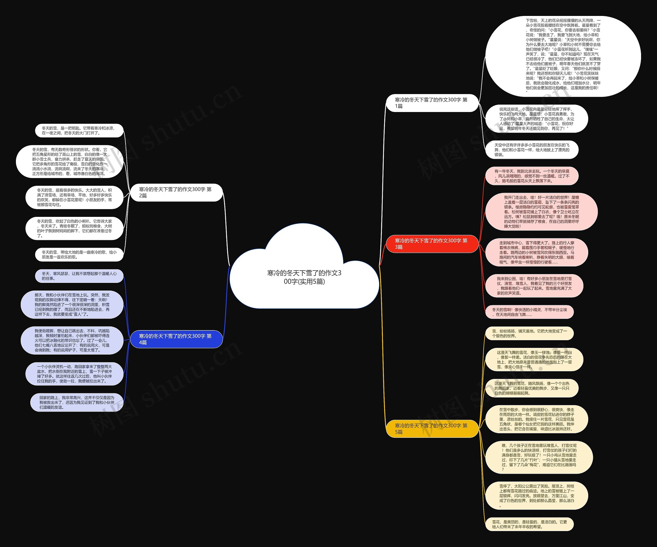 寒冷的冬天下雪了的作文300字(实用5篇)