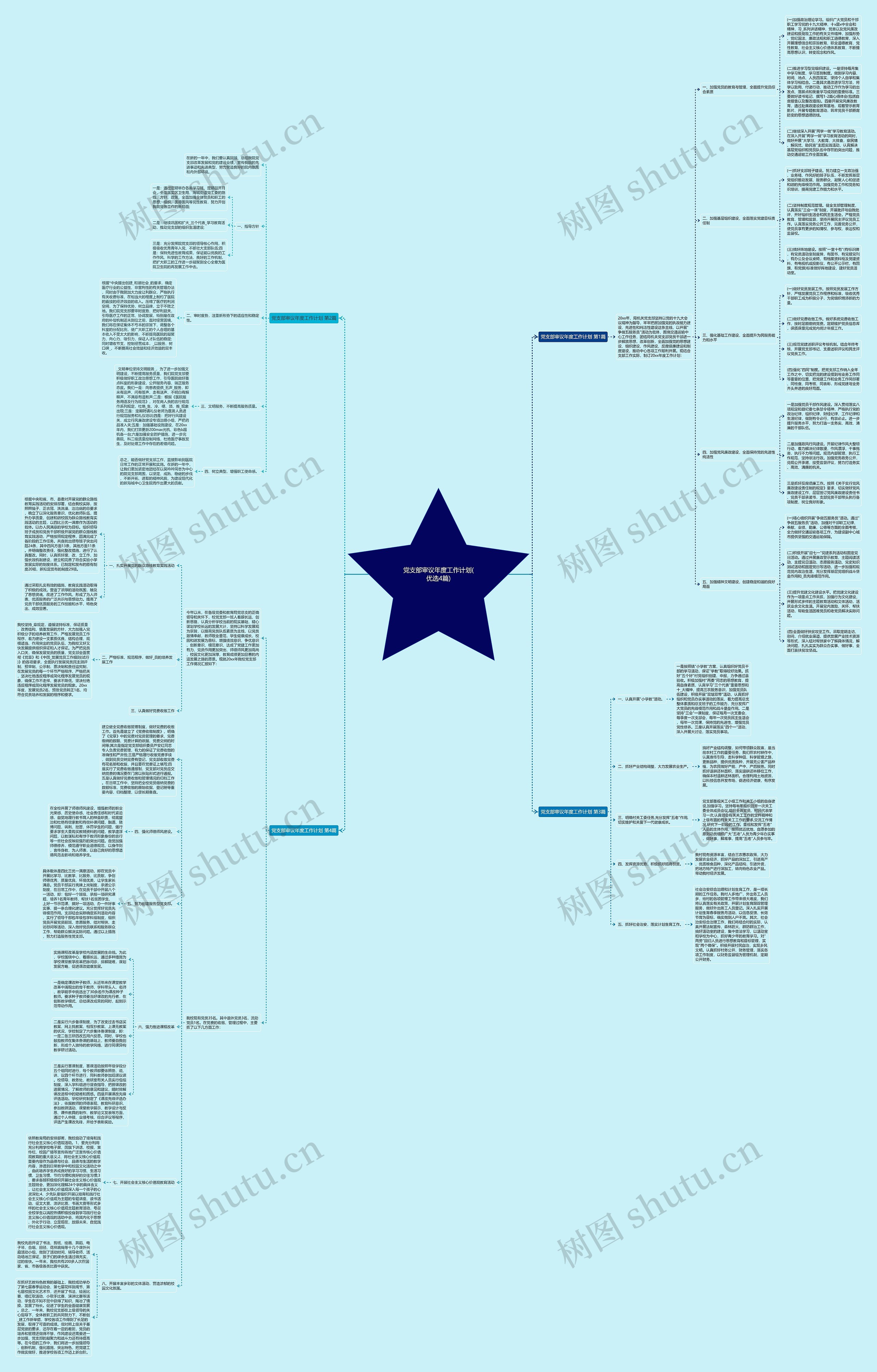 党支部审议年度工作计划(优选4篇)思维导图