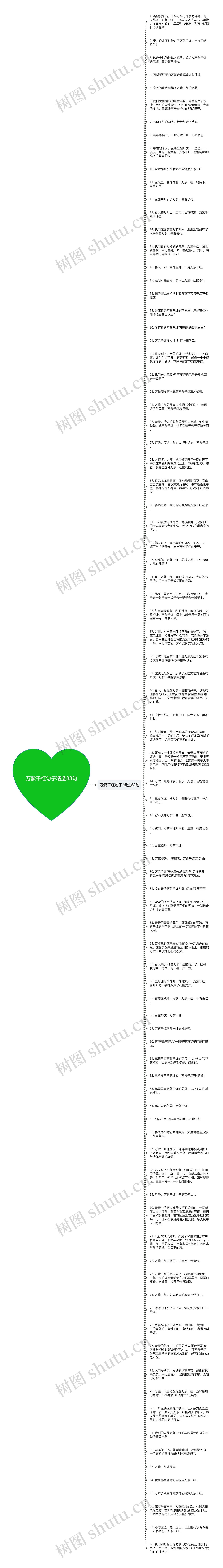 万紫千红句子精选88句思维导图