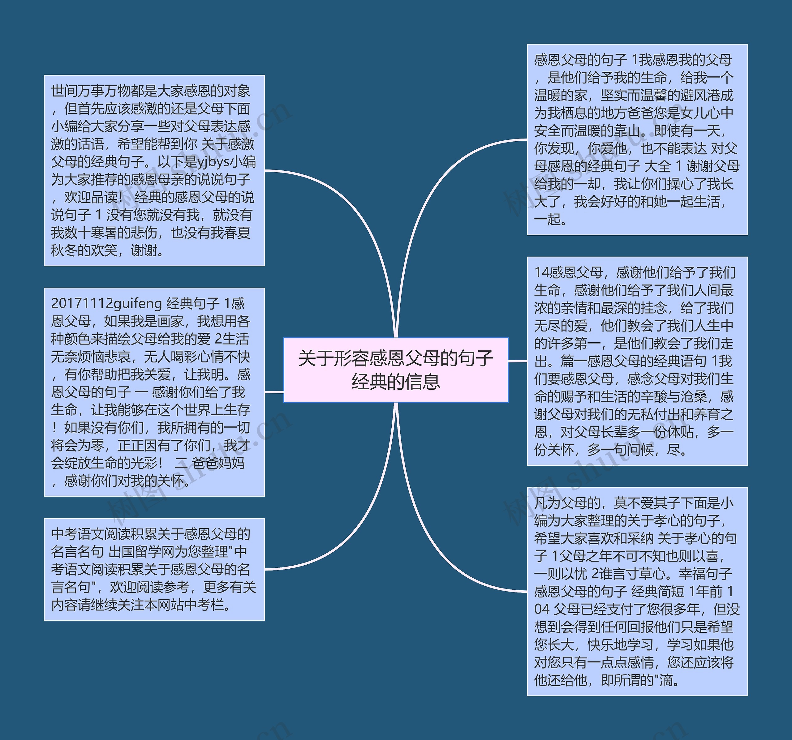 关于形容感恩父母的句子经典的信息