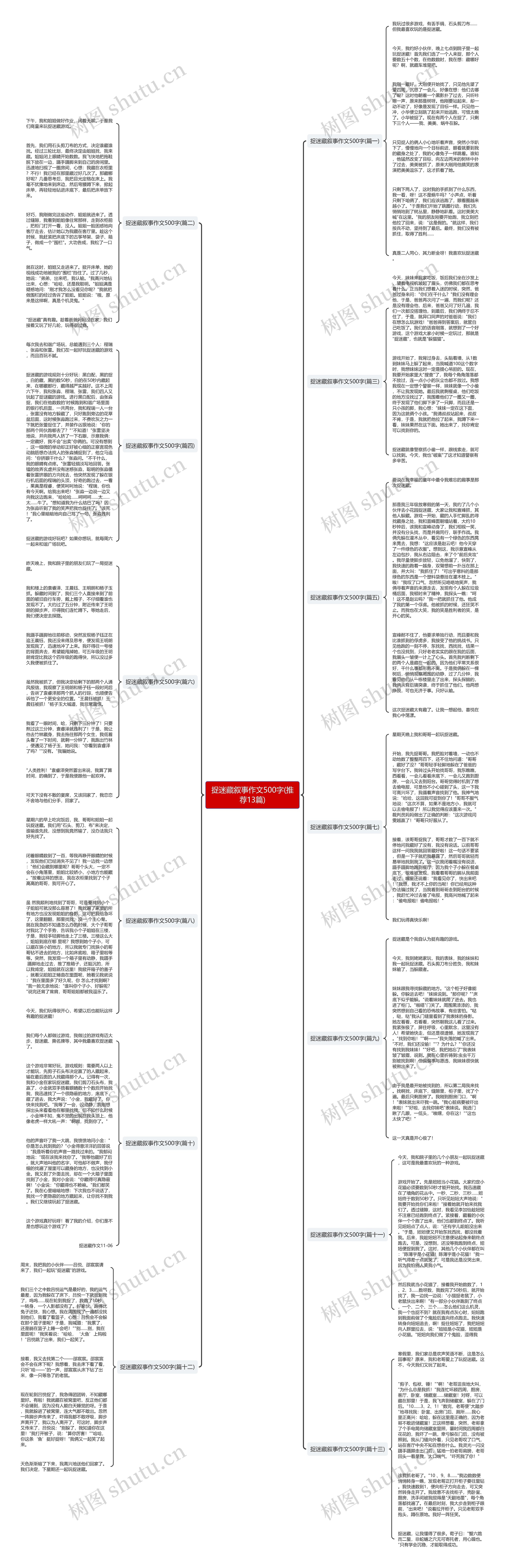 捉迷藏叙事作文500字(推荐13篇) 捉迷藏叙事作文500字(推荐13篇)