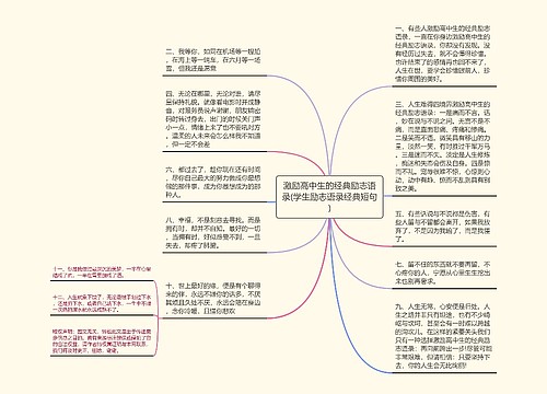 激励高中生的经典励志语录(学生励志语录经典短句)