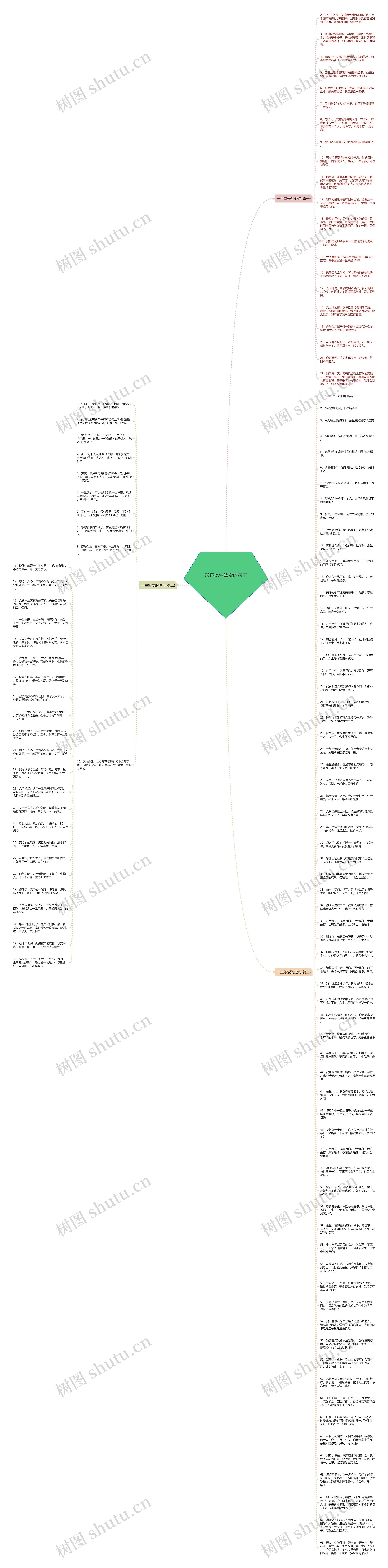 形容此生挚爱的句子思维导图