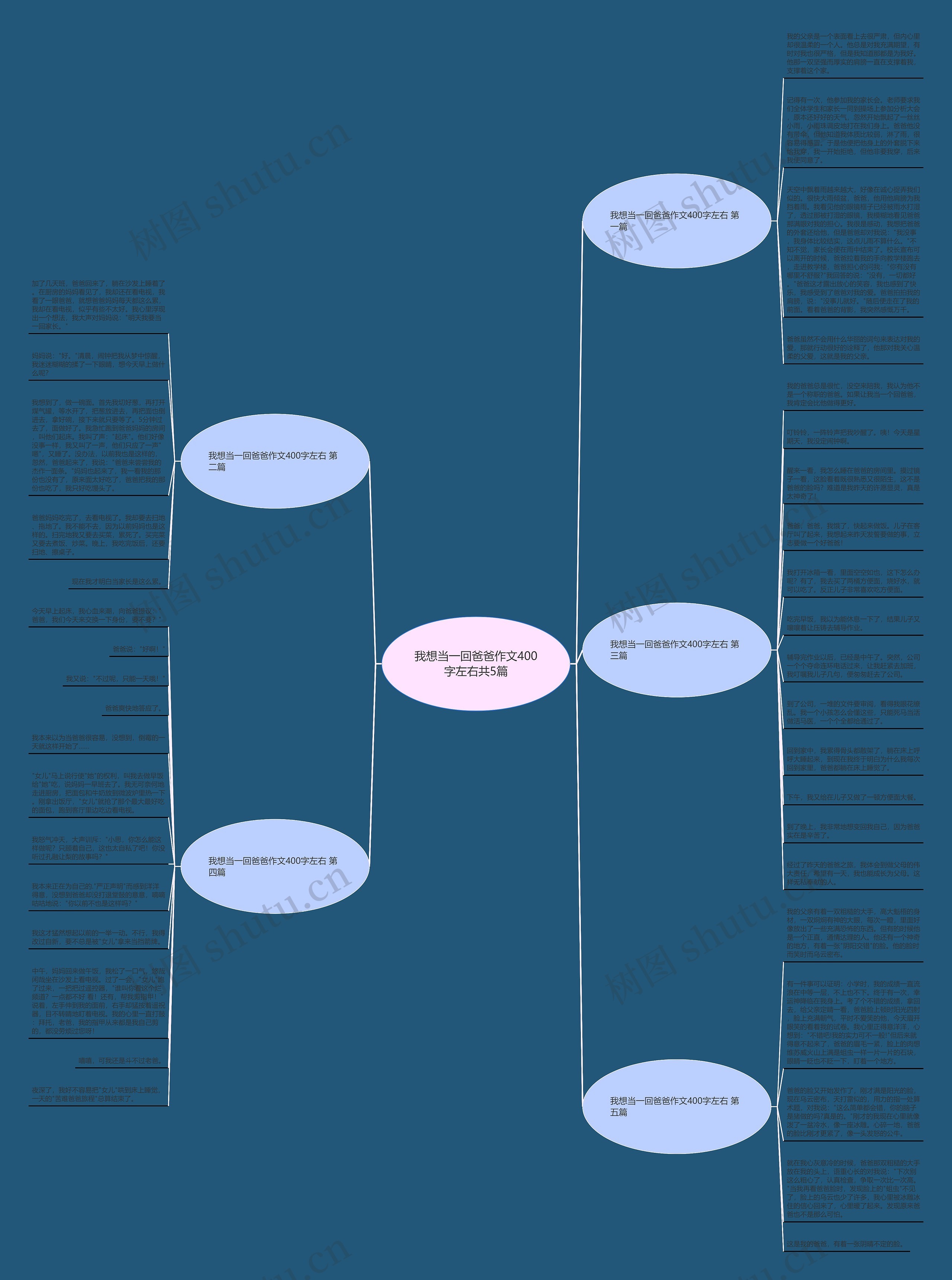 我想当一回爸爸作文400字左右共5篇思维导图