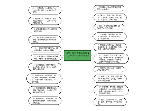 简单人生句子表达心情【人生坎坷的句子心情说说】