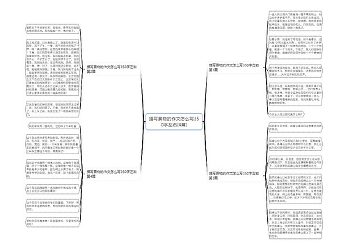 描写景物的作文怎么写350字左右(4篇)