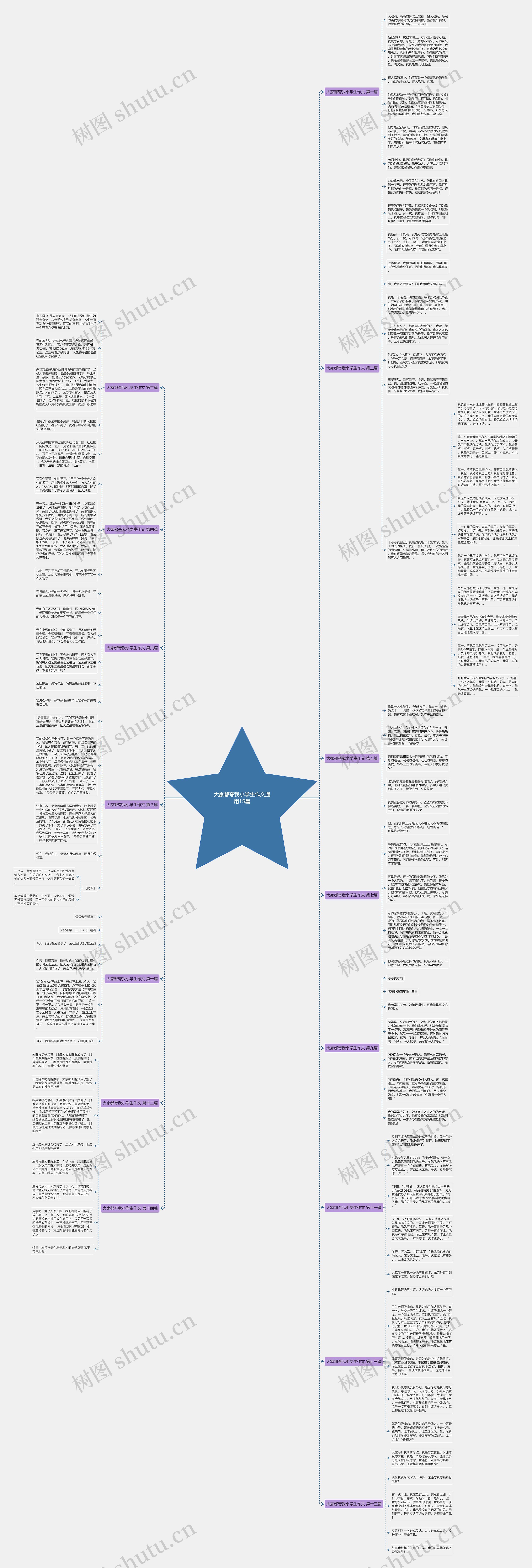大家都夸我小学生作文通用15篇思维导图