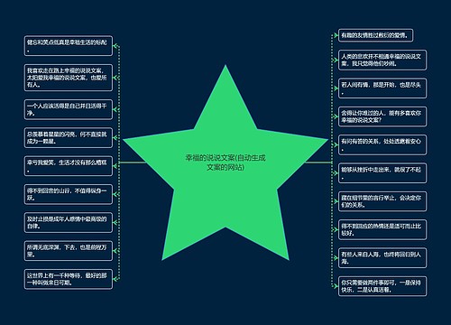 幸福的说说文案(自动生成文案的网站)