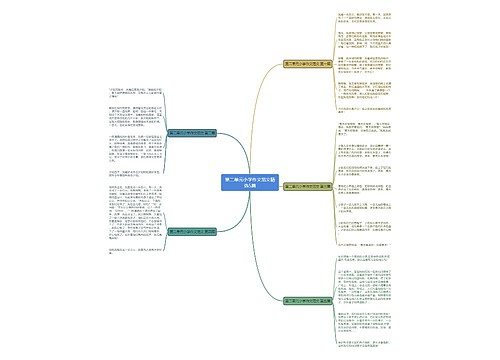 第二单元小学作文范文精选5篇