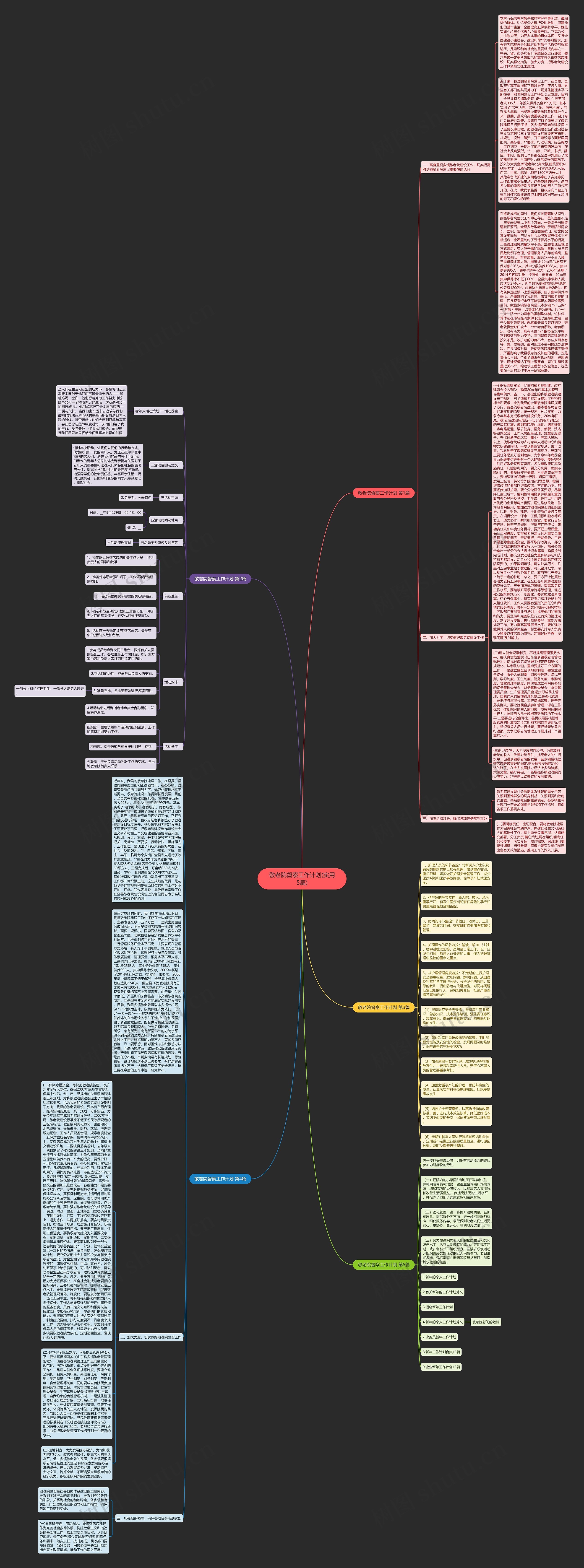 敬老院督察工作计划(实用5篇)思维导图
