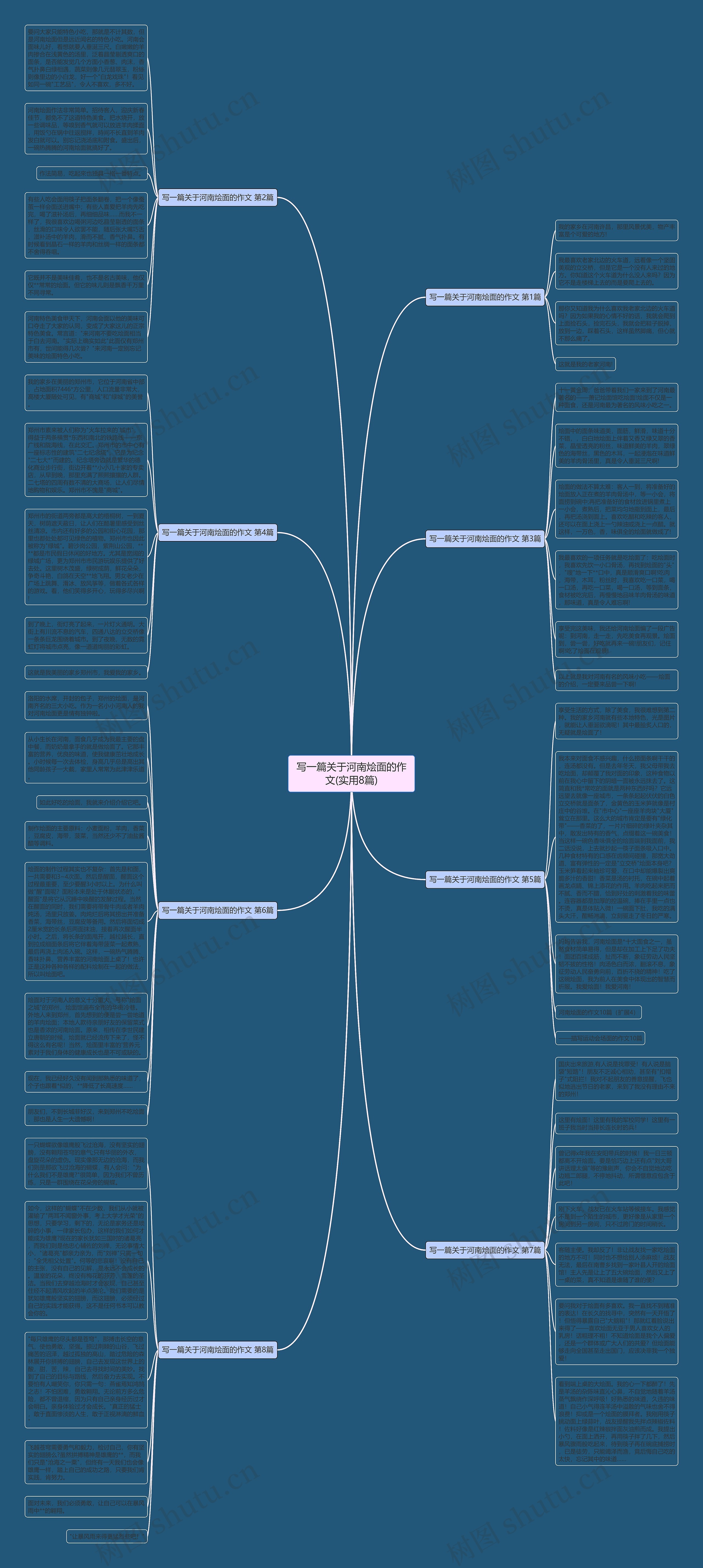 写一篇关于河南烩面的作文(实用8篇)思维导图