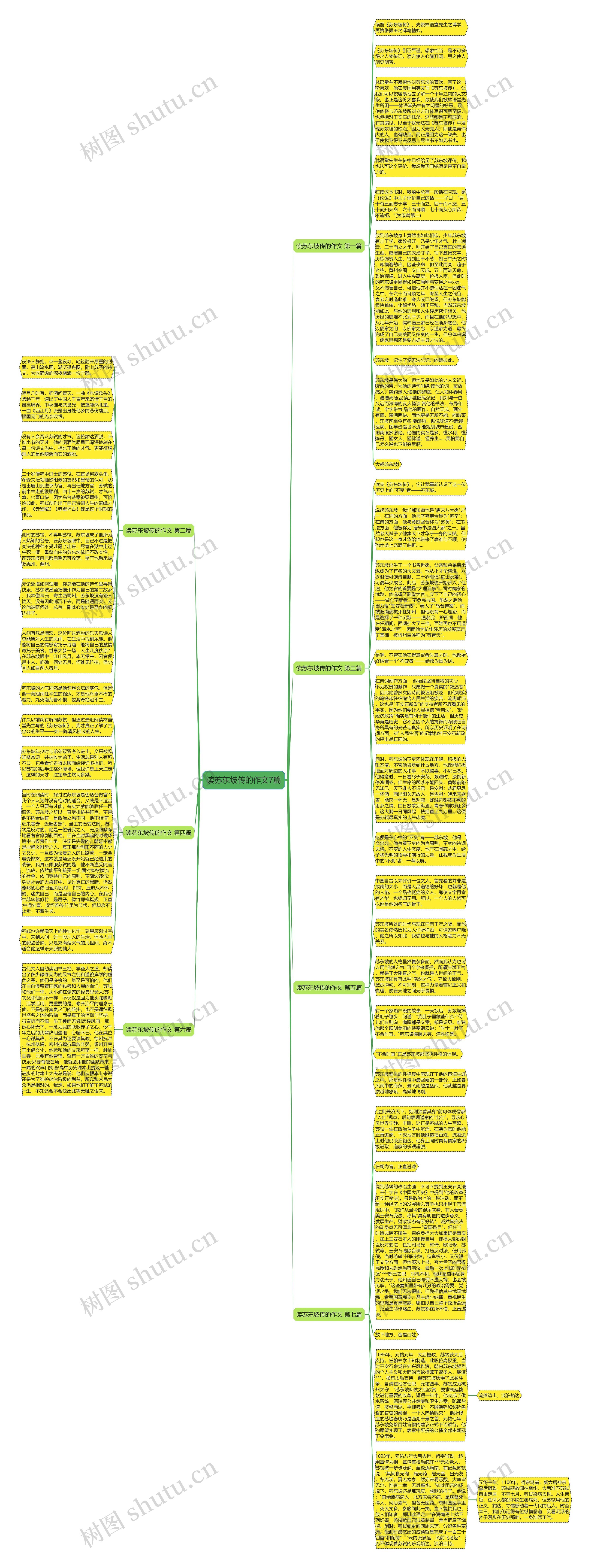 读苏东坡传的作文7篇思维导图