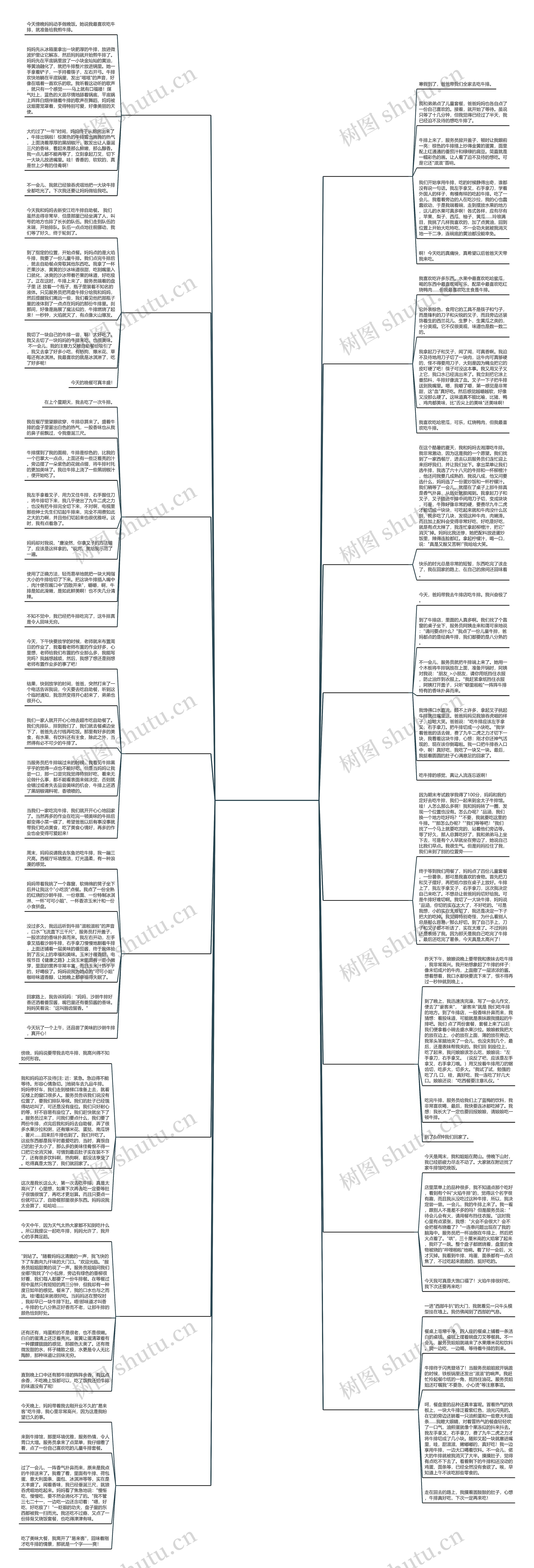 关于吃牛排的作文300字(精选16篇)思维导图