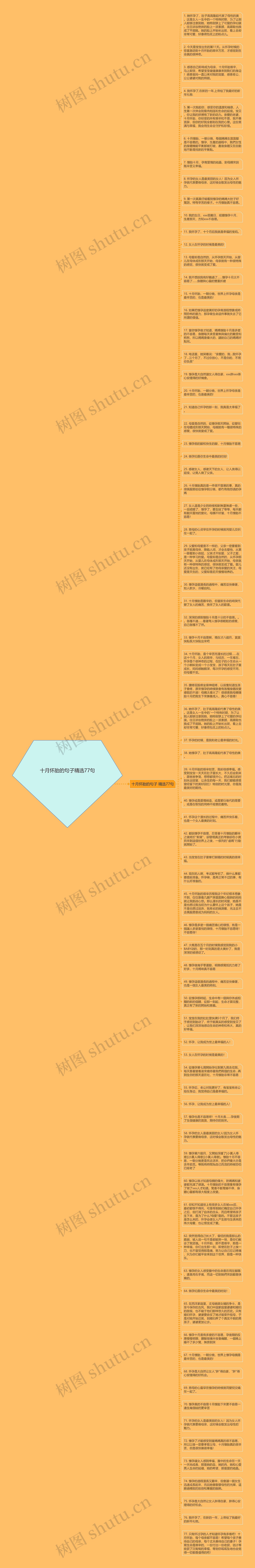 十月怀胎的句子精选77句思维导图