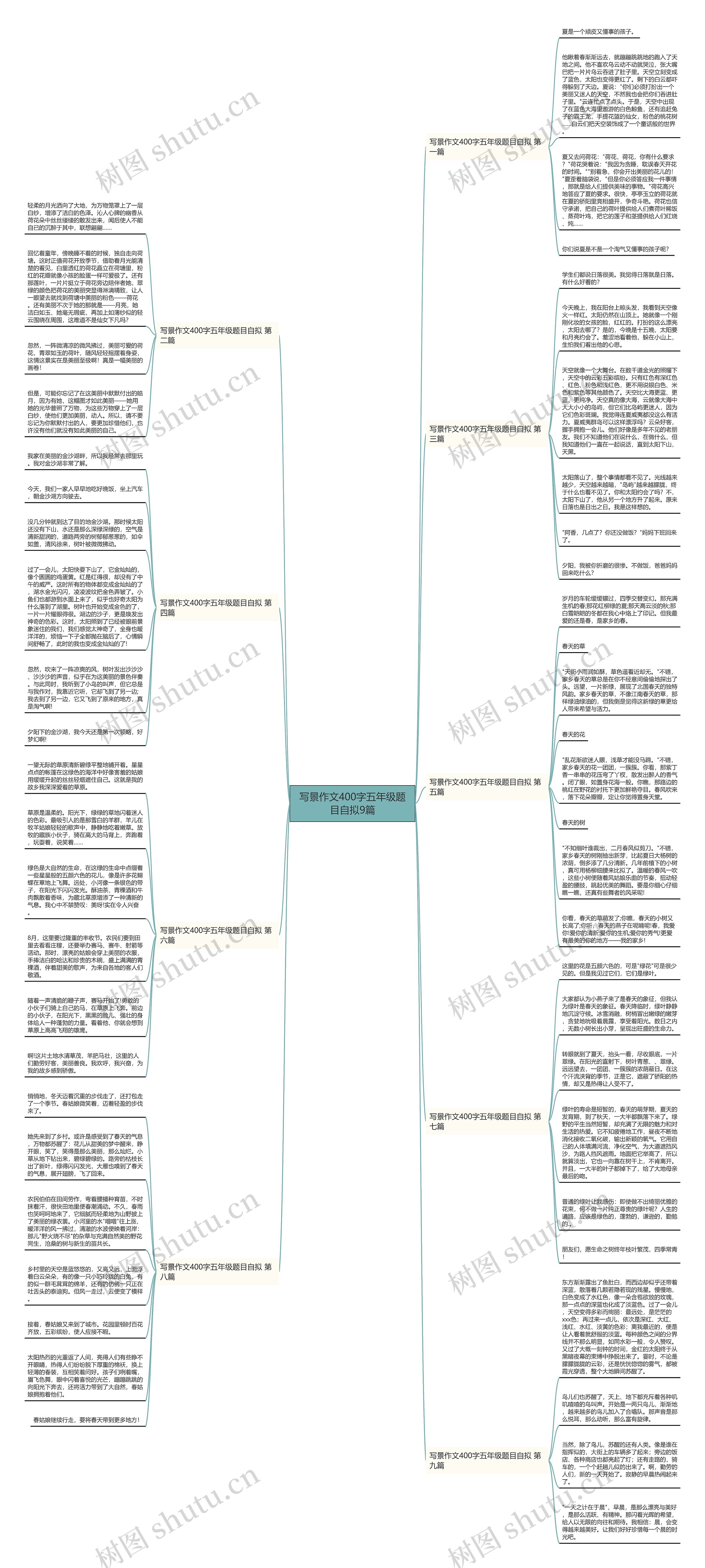 写景作文400字五年级题目自拟9篇 写景作文400字五年级题目自拟9篇
