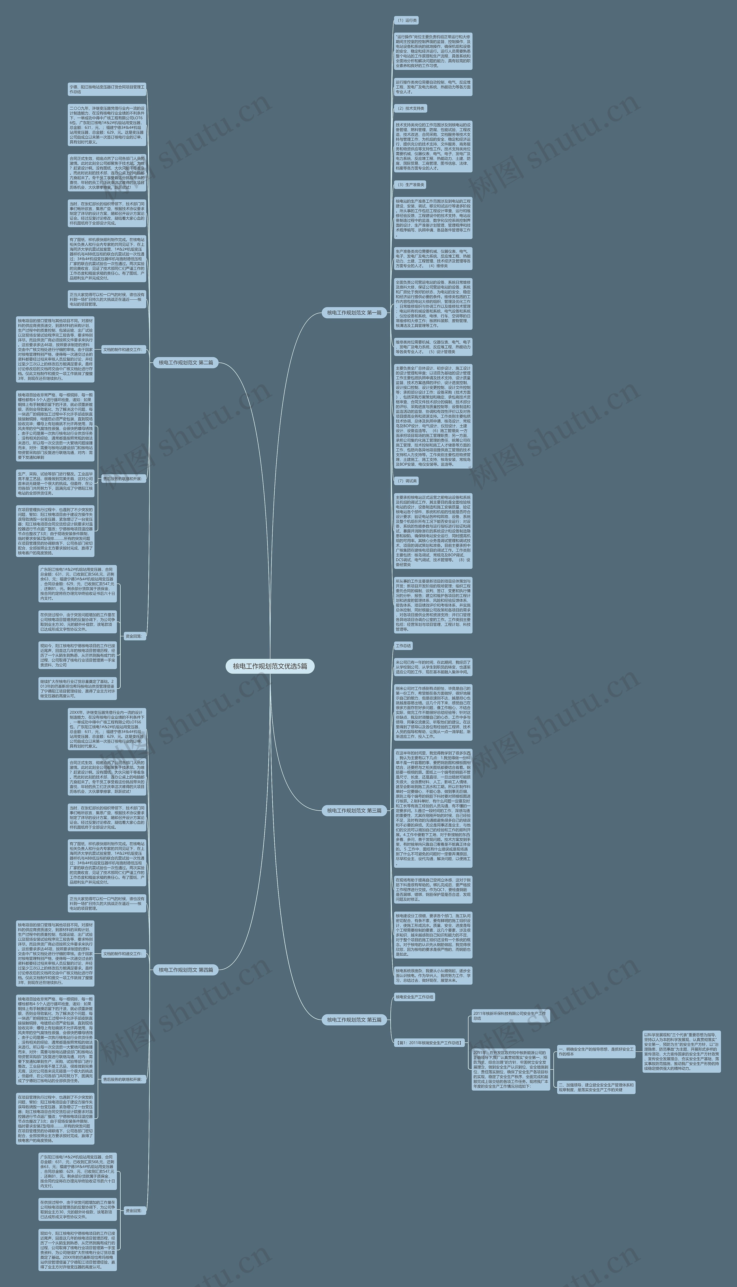 核电工作规划范文优选5篇思维导图