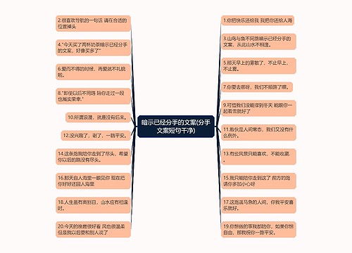 暗示已经分手的文案(分手文案短句干净)