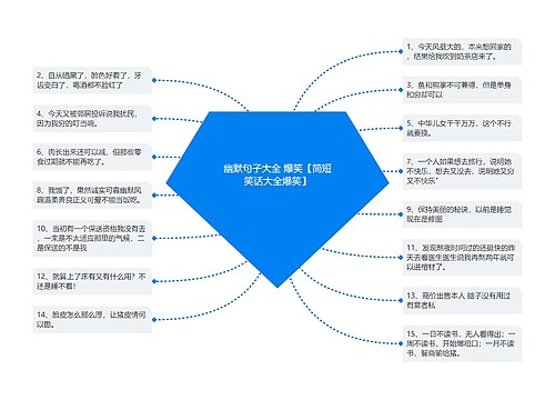 幽默句子大全 爆笑【简短笑话大全爆笑】