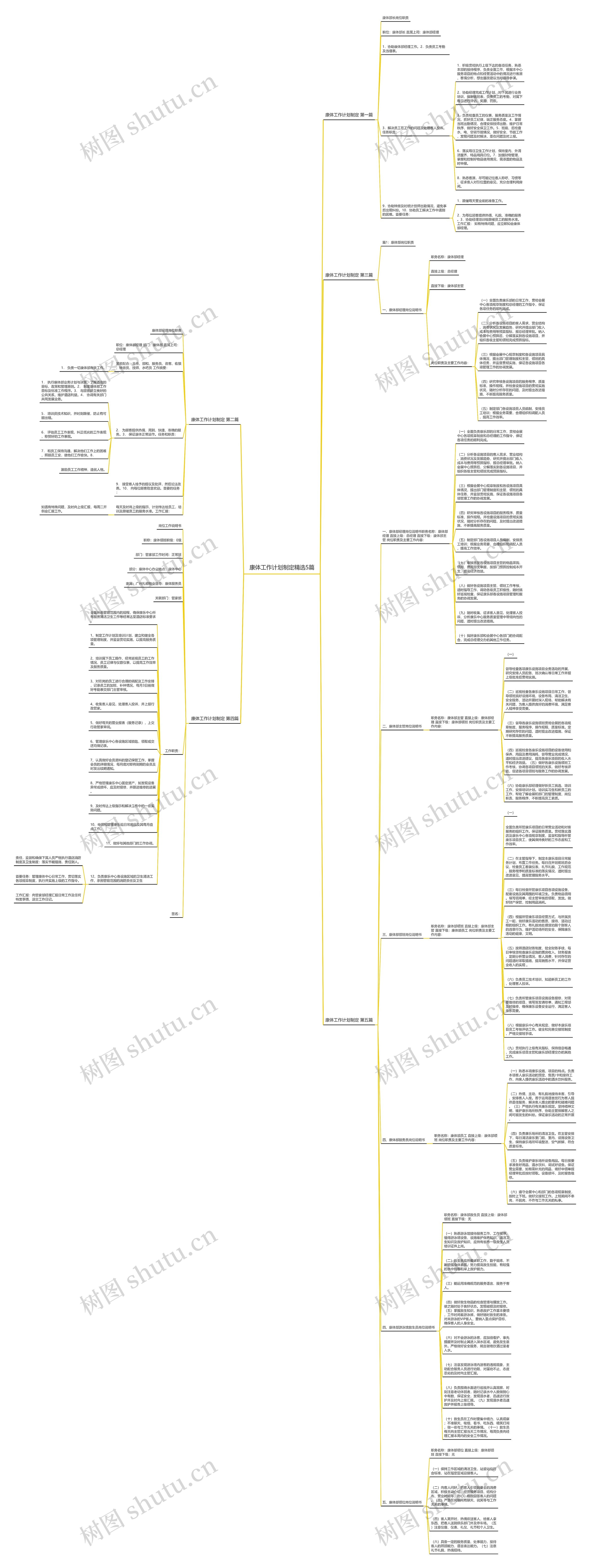 康体工作计划制定精选5篇思维导图