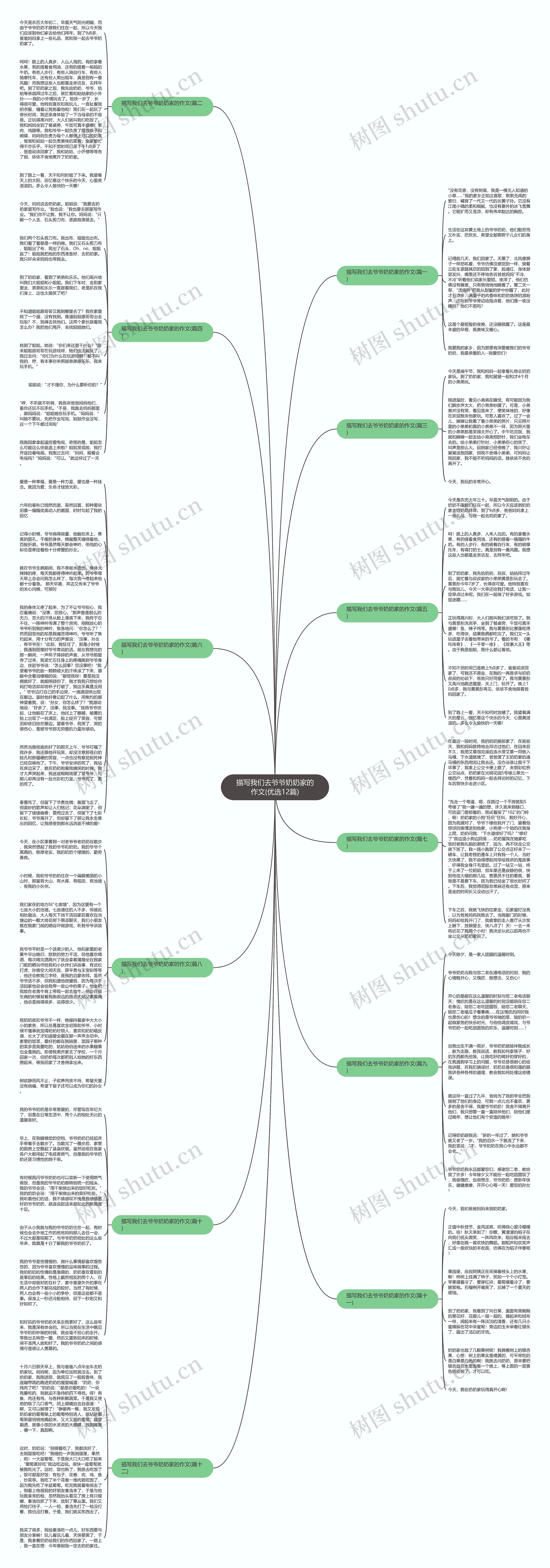 描写我们去爷爷奶奶家的作文(优选12篇)思维导图