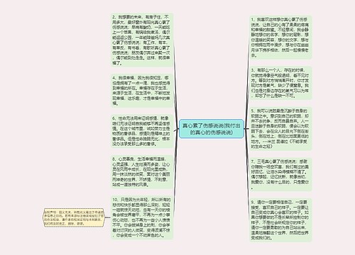 真心累了伤感说说(我付出的真心的伤感说说)