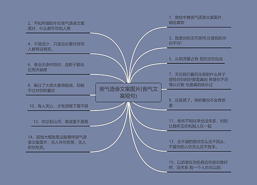 丧气语录文案图片(丧气文案短句)