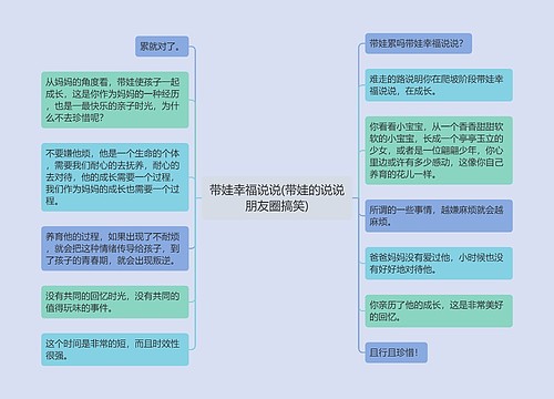 带娃幸福说说(带娃的说说朋友圈搞笑)