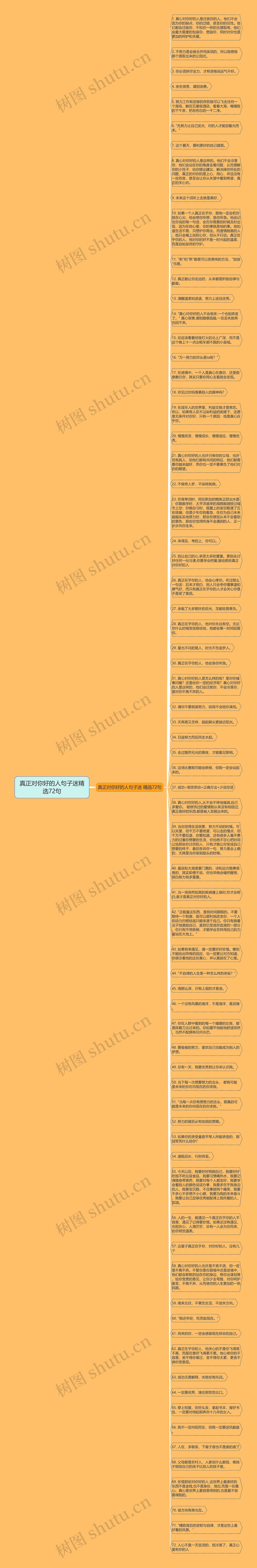 真正对你好的人句子迷精选72句思维导图