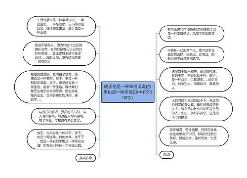 放手也是一种幸福说说(放手也是一种幸福初中作文600字)